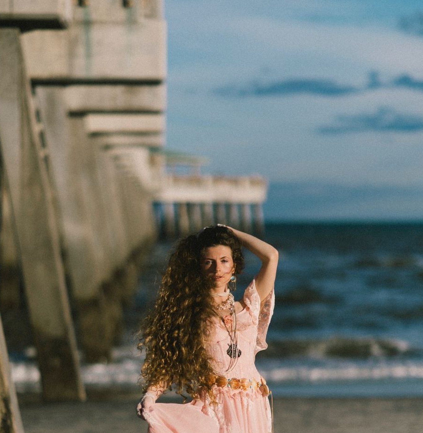 Hannah Wicklund on the beach at Hilton Head Island